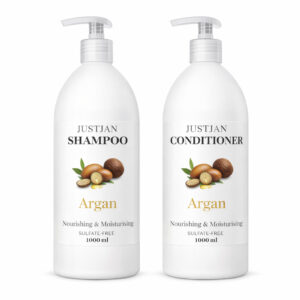 Justjan Argan shampoo and conditioner set 1L bottles
