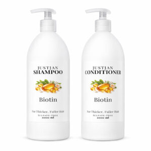 Justjan Biotin shampoo and conditioner set 1L bottles