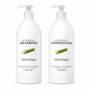 Justjan Moringa shampoo and conditioner set 1L bottles
