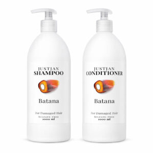 justjan batana shampoo conditioner 1l set front view