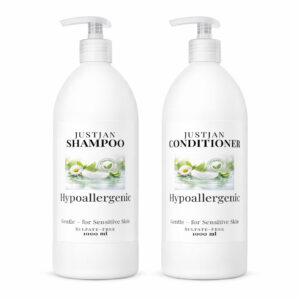 justjan hypoallergenic shampoo conditioner 1l set front view